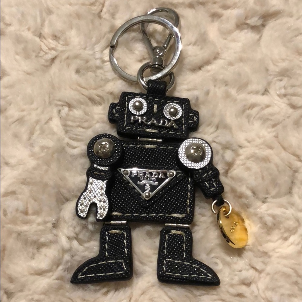 P Robot keychain